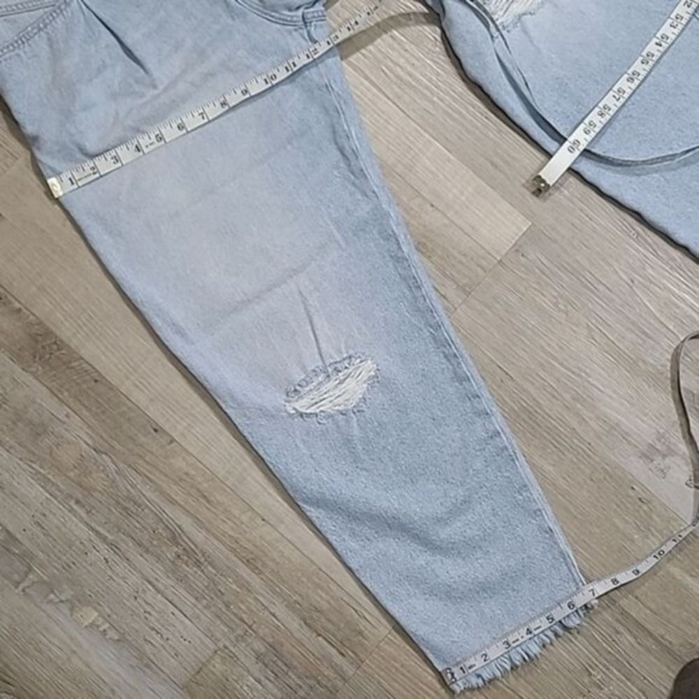 High waist Barrel jeans Closed Heritage Fit W/ 27 Light Blue Distressed NWT - Picture 5 of 13